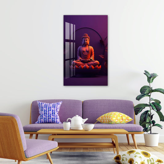 buddha in purple