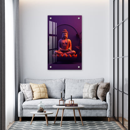 buddha in purple