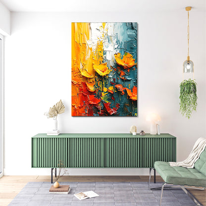 A  flowers canvas painting